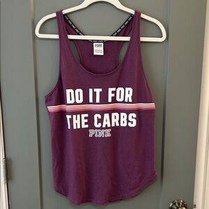 PINK Victoria's Secret Purple Muscle Tee Size Large